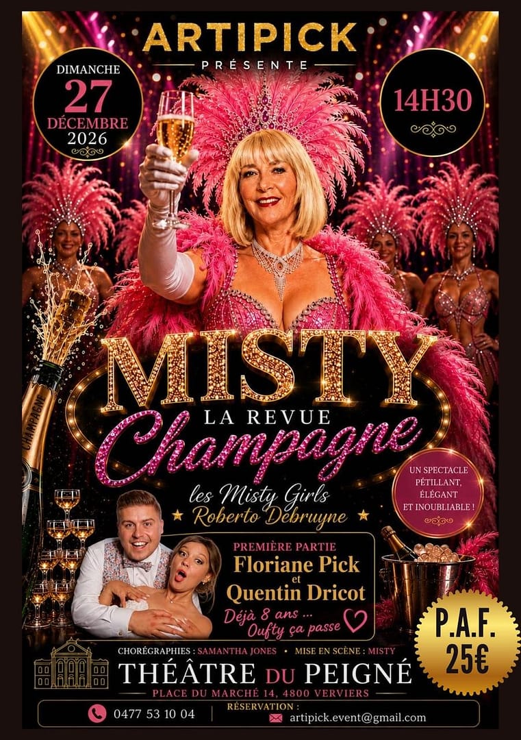 Misty- La revue champagne – Le dimanche 27 décembre 2026 à 14h30