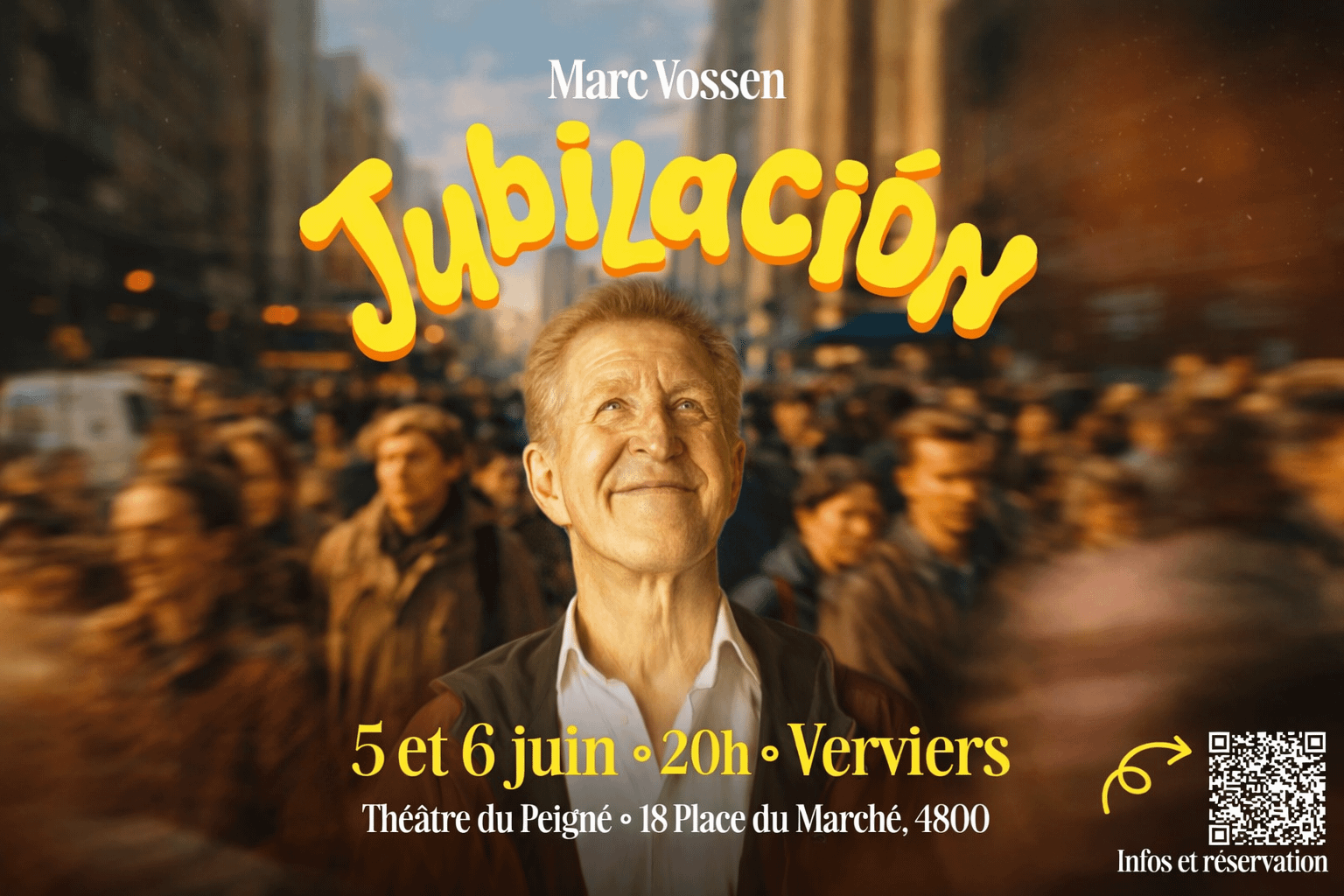 Marc Vossen – Jubilación – Les 5 et 6 juin 2026 à 20h00