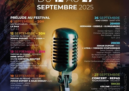Jazz à Verviers 19ème édition I Du 12 au 27 Septembre