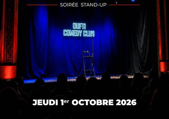 OUFTI COMEDY CLUB : Soirée Stand-Up – Le jeudi 1 octobre à 20h00