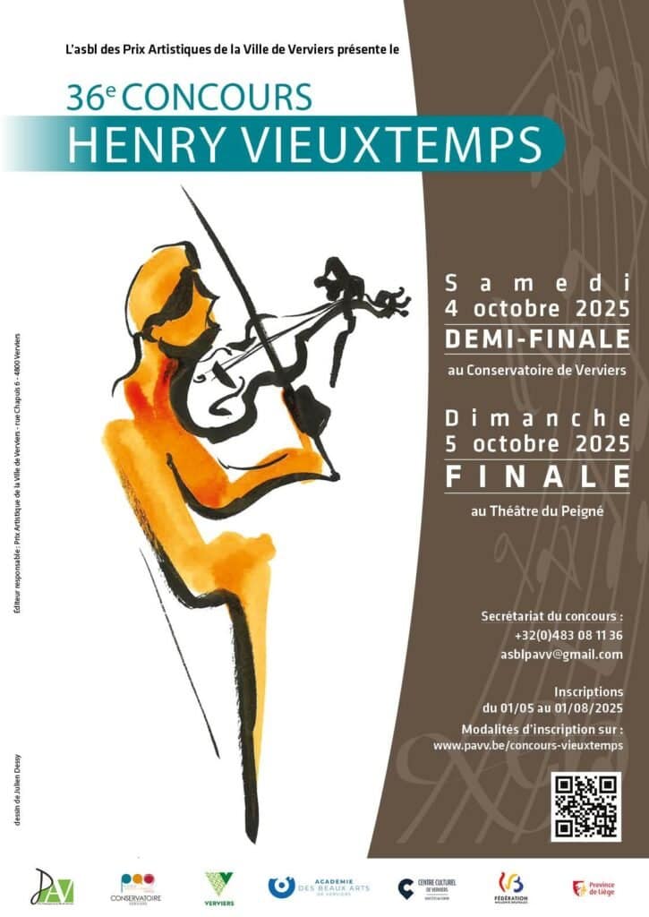 Finale du 36e Concours HENRY VIEUXTEMPS – Dimanche 05/10/25
