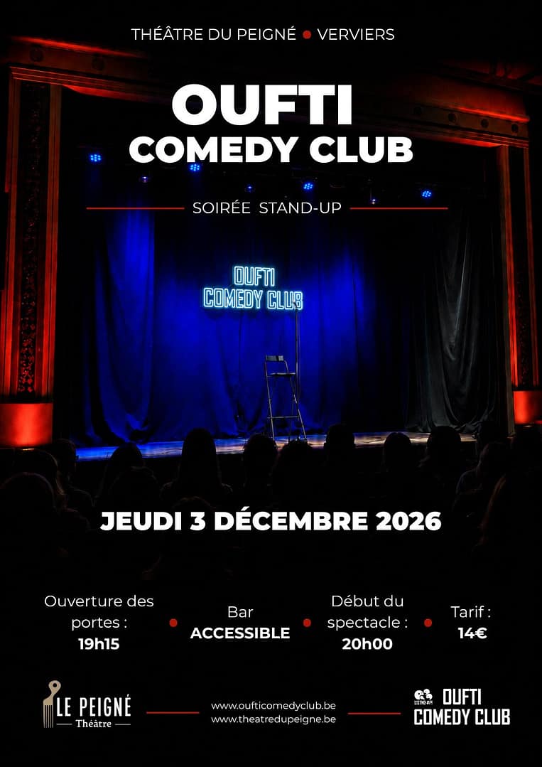 OUFTI COMEDY CLUB : Soirée Stand-Up – Le jeudi 3 décembre à 20h00