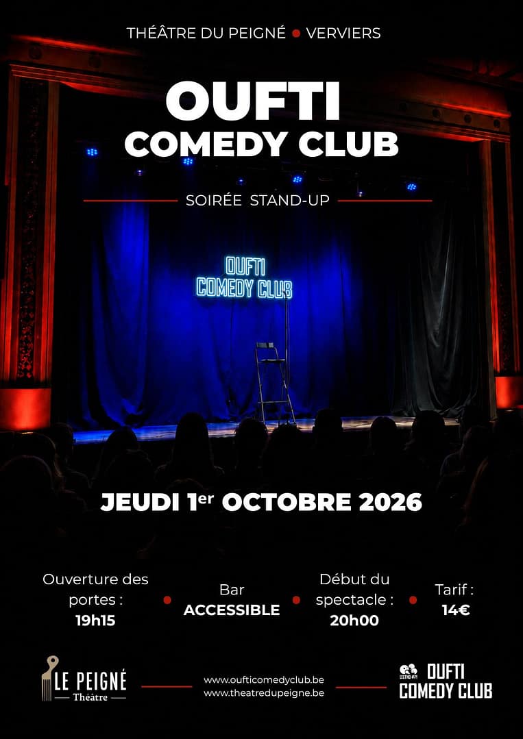 OUFTI COMEDY CLUB : Soirée Stand-Up – Le jeudi 1 octobre à 20h00